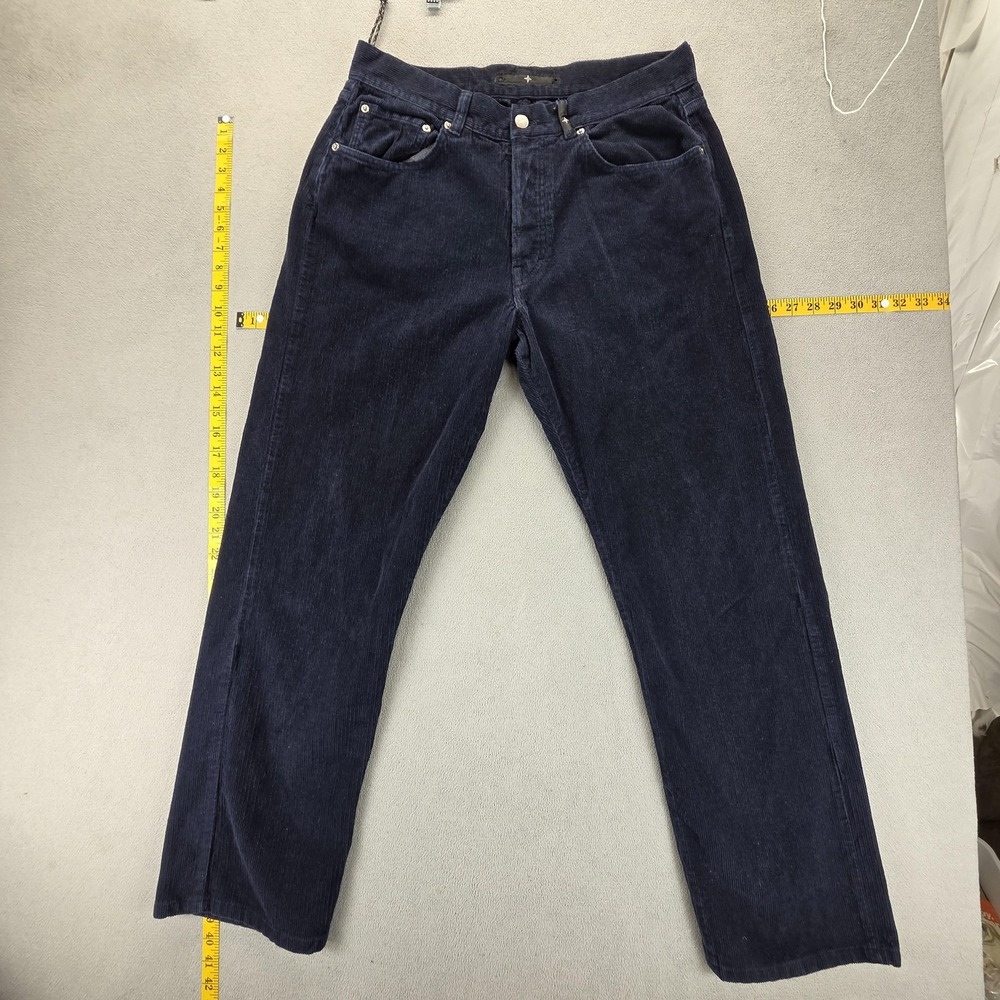 Stone Island Jeans Mens Blue Corduroy Made In Italy Trousers Fits 32x30
